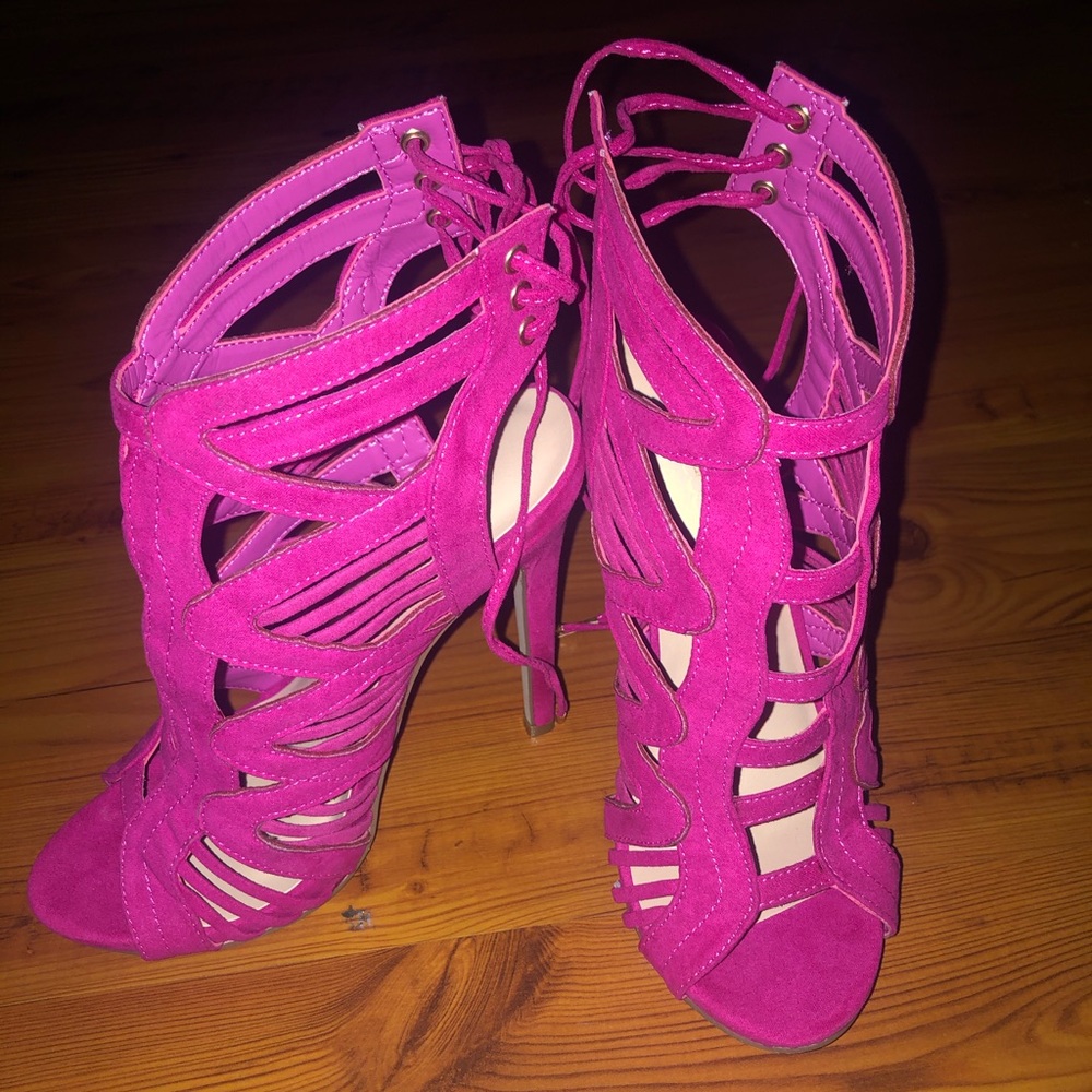 Hot pink heels